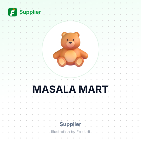 MASALA MART – summary card, no photo uploaded yet