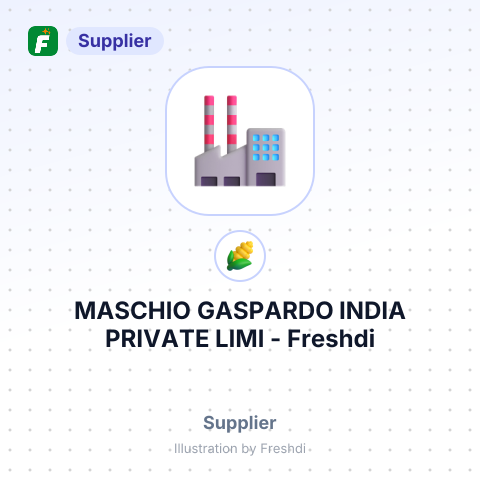MASCHIO GASPARDO INDIA PRIVATE LIMI – summary card, no photo uploaded yet