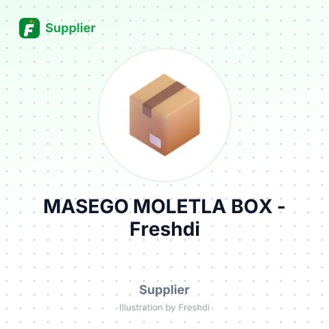MASEGO MOLETLA BOX – summary card, no photo uploaded yet