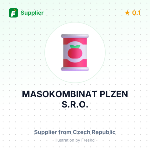 MASOKOMBINAT PLZEN S.R.O. – summary card, no photo uploaded yet