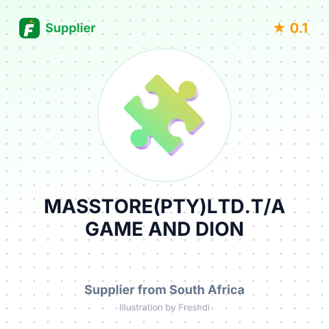 MASSTORE(PTY)LTD.T/A GAME AND DION – summary card, no photo uploaded yet