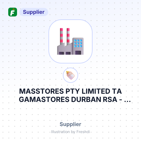 MASSTORES PTY LIMITED TA GAMASTORES DURBAN RSA – summary card, no photo uploaded yet