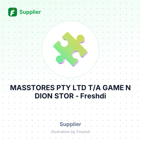 MASSTORES PTY LTD T/A GAME N DION STOR – summary card, no photo uploaded yet
