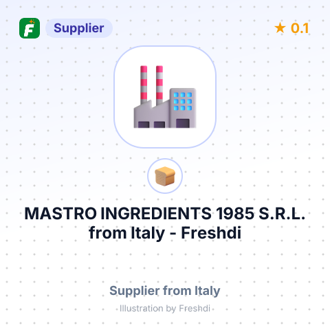 MASTRO INGREDIENTS 1985 S.R.L. – summary card, no photo uploaded yet