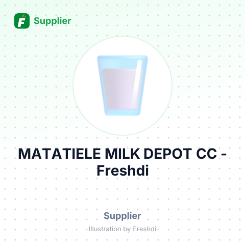 MATATIELE MILK DEPOT CC – summary card, no photo uploaded yet