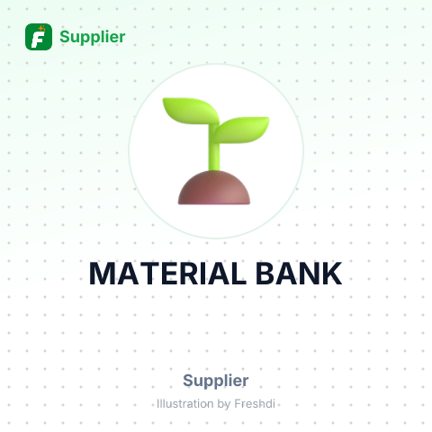 MATERIAL BANK – summary card, no photo uploaded yet