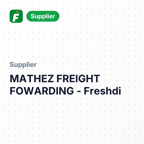 MATHEZ FREIGHT FOWARDING – summary card, no photo uploaded yet