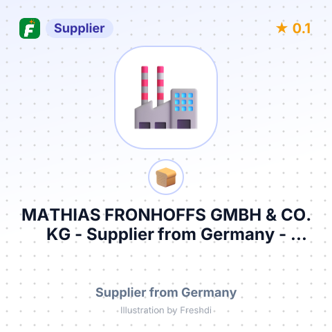 MATHIAS FRONHOFFS GMBH & CO. KG – summary card, no photo uploaded yet