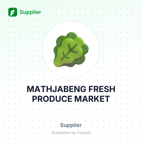 MATHJABENG FRESH PRODUCE MARKET – summary card, no photo uploaded yet
