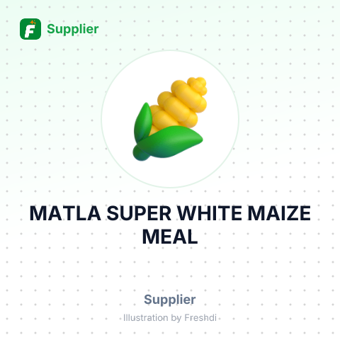 MATLA SUPER WHITE MAIZE MEAL – summary card, no photo uploaded yet