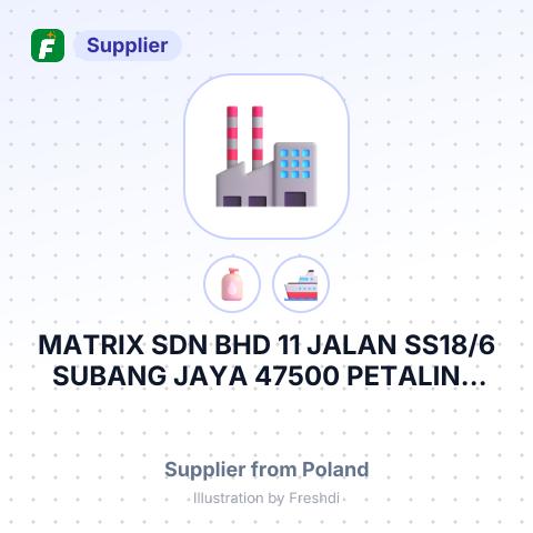 MATRIX SDN BHD 11 JALAN SS18/6 SUBANG JAYA 47500 PETALING JAYA SELANGOR D E – summary card, no photo uploaded yet