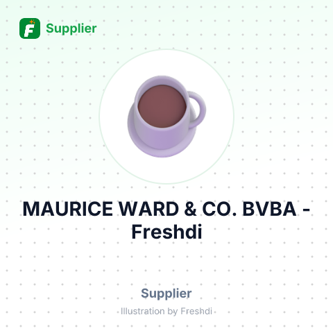 MAURICE WARD & CO. BVBA – summary card, no photo uploaded yet
