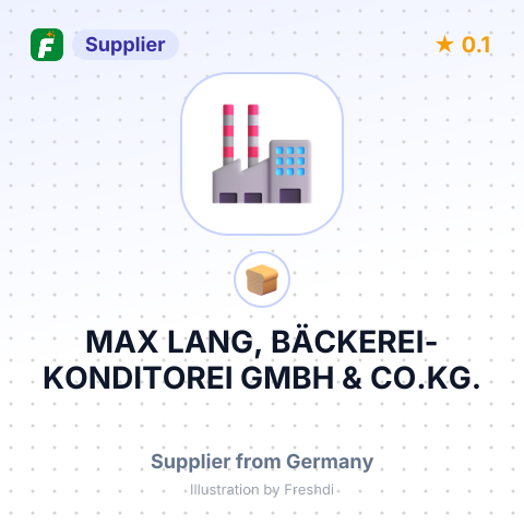 MAX LANG, BÄCKEREI-KONDITOREI GMBH & CO.KG. – summary card, no photo uploaded yet