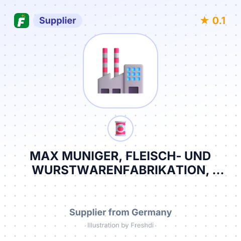MAX MUNIGER, FLEISCH- UND WURSTWARENFABRIKATION, MARTIN WIDMANN GMBH – summary card, no photo uploaded yet