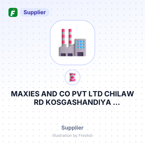 MAXIES AND CO PVT LTD CHILAW RD KOSGASHANDIYA WENNAPPUWA – summary card, no photo uploaded yet