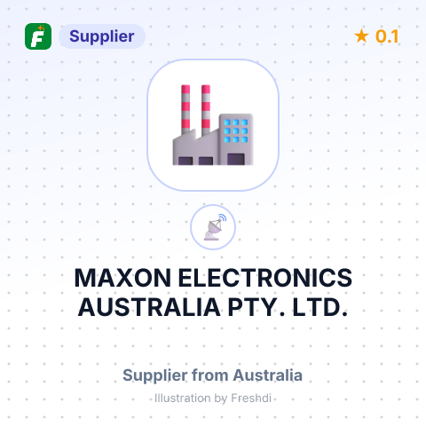 MAXON ELECTRONICS AUSTRALIA PTY. LTD. – summary card, no photo uploaded yet