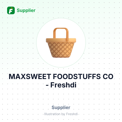 MAXSWEET FOODSTUFFS CO – summary card, no photo uploaded yet