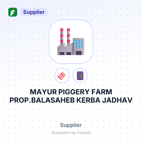 MAYUR PIGGERY FARM PROP.BALASAHEB KERBA JADHAV – summary card, no photo uploaded yet
