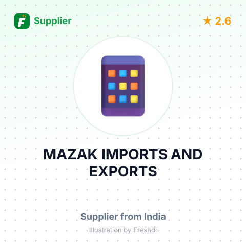 MAZAK IMPORTS AND EXPORTS – summary card, no photo uploaded yet