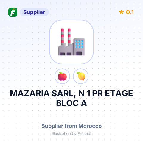 MAZARIA SARL, N 1 PR ETAGE BLOC A – summary card, no photo uploaded yet