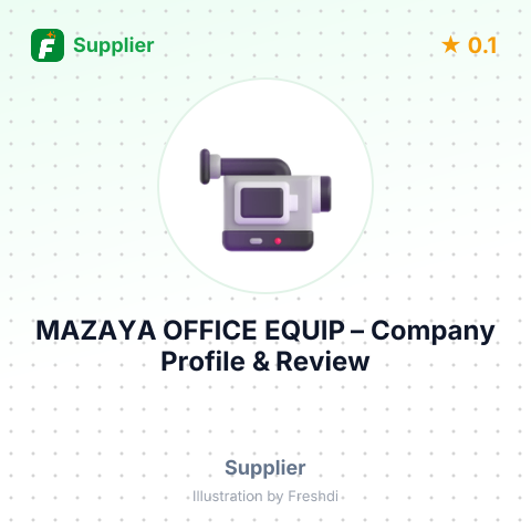 MAZAYA OFFICE EQUIP – summary card, no photo uploaded yet