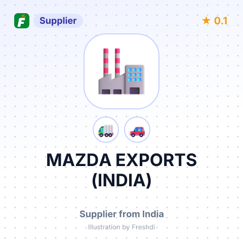 MAZDA EXPORTS (INDIA) – summary card, no photo uploaded yet