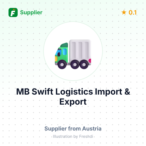 MB Swift Logistics Import & Export – summary card, no photo uploaded yet
