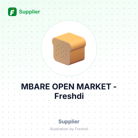 MBARE OPEN MARKET – summary card, no photo uploaded yet