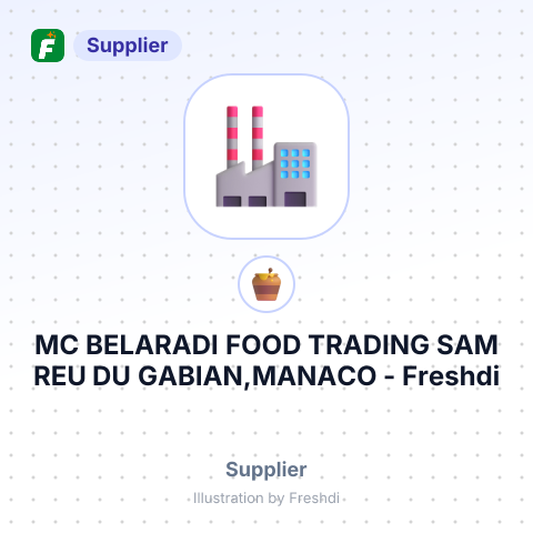 MC BELARADI FOOD TRADING SAM REU DU GABIAN,MANACO – summary card, no photo uploaded yet