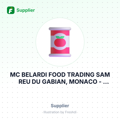 MC BELARDI FOOD TRADING SAM REU DU GABIAN, MONACO – summary card, no photo uploaded yet