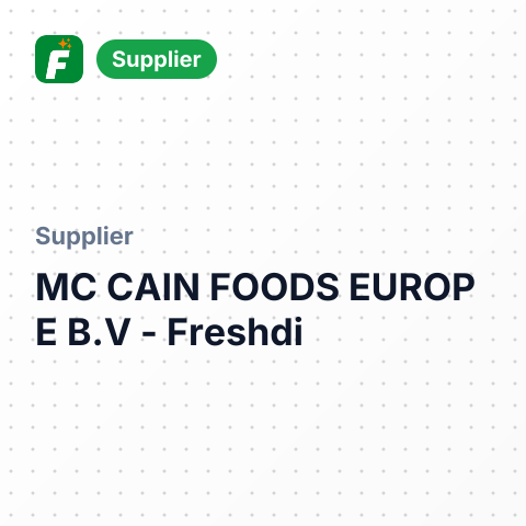 MC CAIN FOODS EUROP E B.V – summary card, no photo uploaded yet