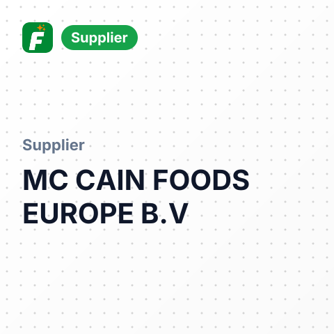 MC CAIN FOODS EUROPE B.V – summary card, no photo uploaded yet
