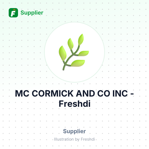 MC CORMICK AND CO INC – summary card, no photo uploaded yet