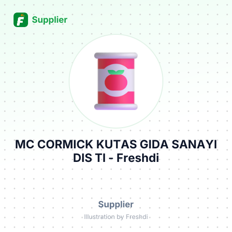 MC CORMICK KUTAS GIDA SANAYI DIS TI – summary card, no photo uploaded yet