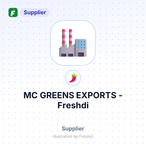 MC GREENS EXPORTS – summary card, no photo uploaded yet