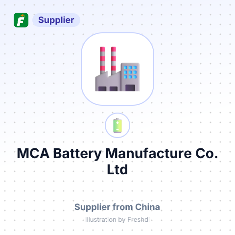 MCA Battery Manufacture Co.,Ltd – summary card, no photo uploaded yet