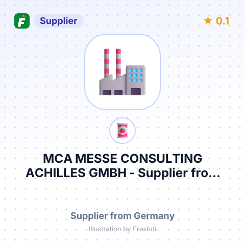 MCA MESSE CONSULTING ACHILLES GMBH – summary card, no photo uploaded yet