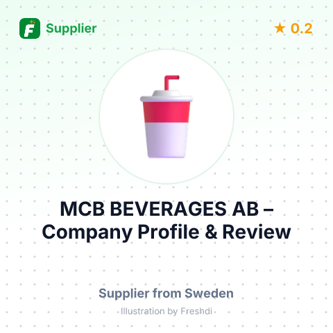 MCB BEVERAGES AB – summary card, no photo uploaded yet
