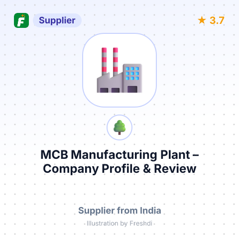 MCB Manufacturing Plant – summary card, no photo uploaded yet