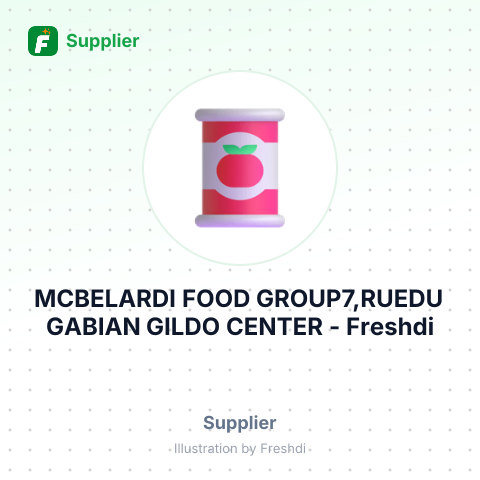 MCBELARDI FOOD GROUP7,RUEDU GABIAN GILDO CENTER – summary card, no photo uploaded yet