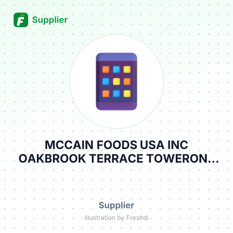 MCCAIN FOODS USA INC OAKBROOK TERRACE TOWERONE TOWER LANEOAKBROOK TERRACE, IL – summary card, no photo uploaded yet