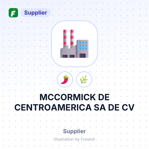 MCCORMICK DE CENTROAMERICA SA DE CV – summary card, no photo uploaded yet