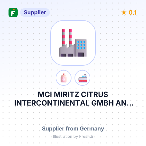 MCI MIRITZ CITRUS INTERCONTINENTAL GMBH AND CO KG – summary card, no photo uploaded yet