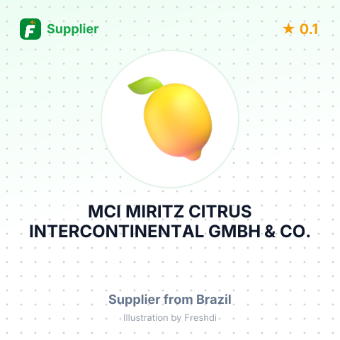 MCI MIRITZ CITRUS INTERCONTINENTAL GMBH & CO. KG.G.G. – summary card, no photo uploaded yet