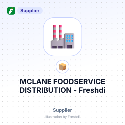 MCLANE FOODSERVICE DISTRIBUTION – summary card, no photo uploaded yet