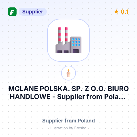 MCLANE POLSKA. SP. Z O.O. BIURO HANDLOWE – summary card, no photo uploaded yet