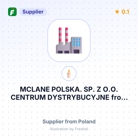 MCLANE POLSKA. SP. Z O.O. CENTRUM DYSTRYBUCYJNE – summary card, no photo uploaded yet