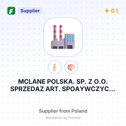 MCLANE POLSKA. SP. Z O.O. SPRZEDAZ ART. SPOAYWCZYCH. FILIA – summary card, no photo uploaded yet