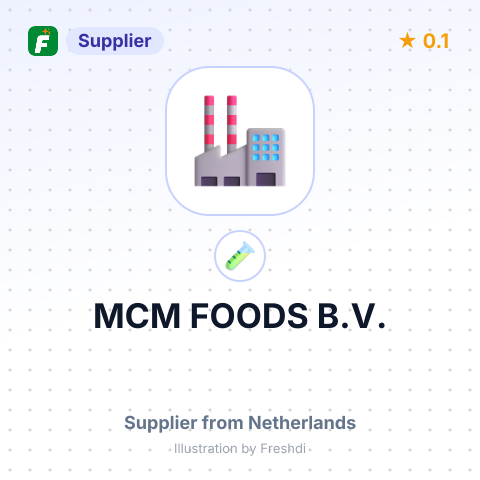 MCM FOODS B.V. – summary card, no photo uploaded yet