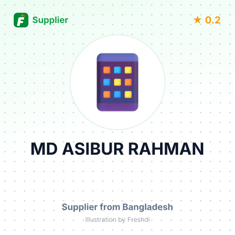 MD ASIBUR RAHMAN  – summary card, no photo uploaded yet